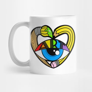 Eye Heart Art Mug